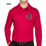 Devon & Jones CrownLux Performance Plaited Long Sleeve Polo